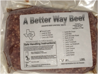 One Pound Package of Ground Grassfed Beef